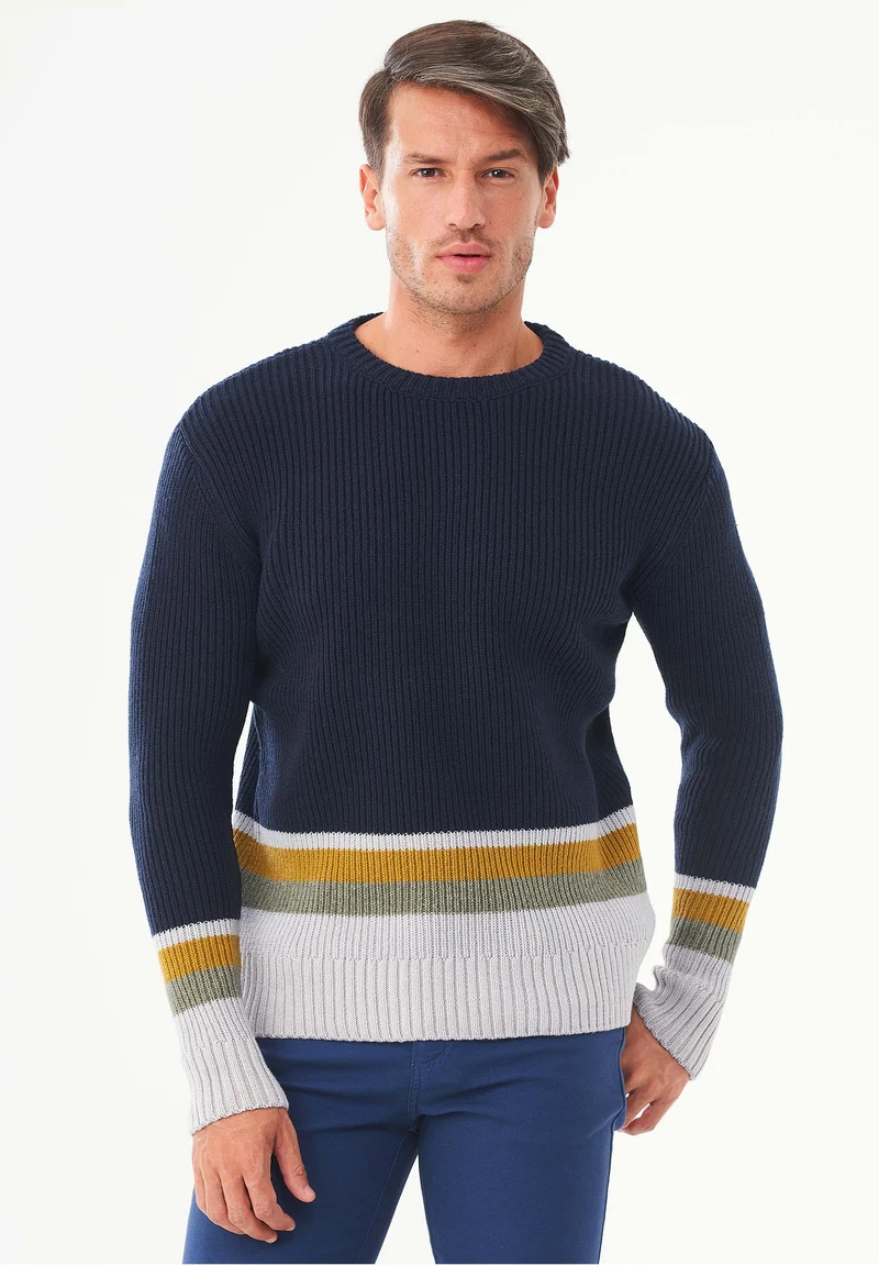 Pullover aus Bio-Merinowolle und Bio-Baumwolle