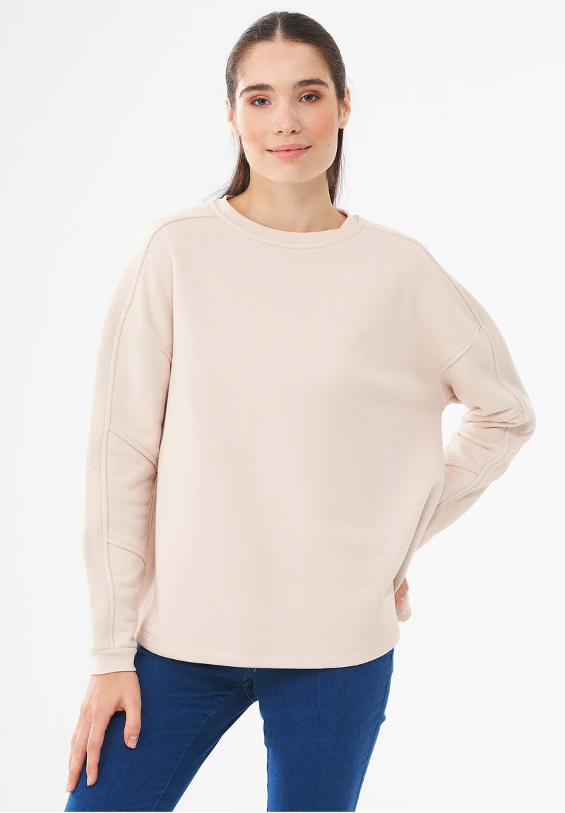Sweatshirt aus Bio-Baumwolle & Modal mit recyceltem Polyester