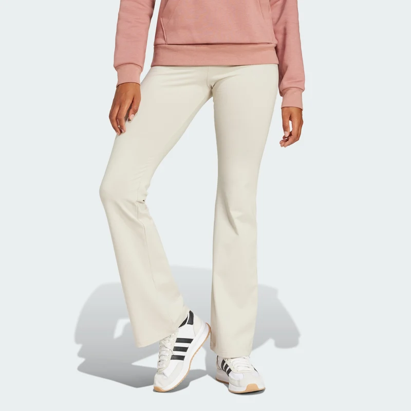 adidas Womens Essentials Small Logo Flared Leggings