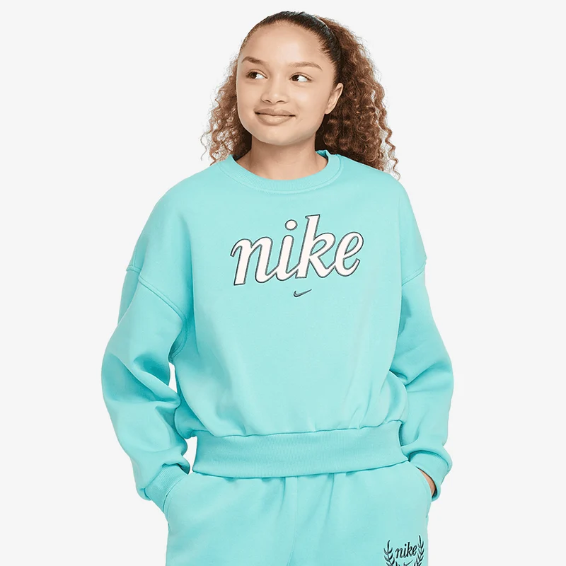 Nike Sportswear Ältere Mädchen Club Fleece Crewneck Sweatshirt (8-15 Jahre)