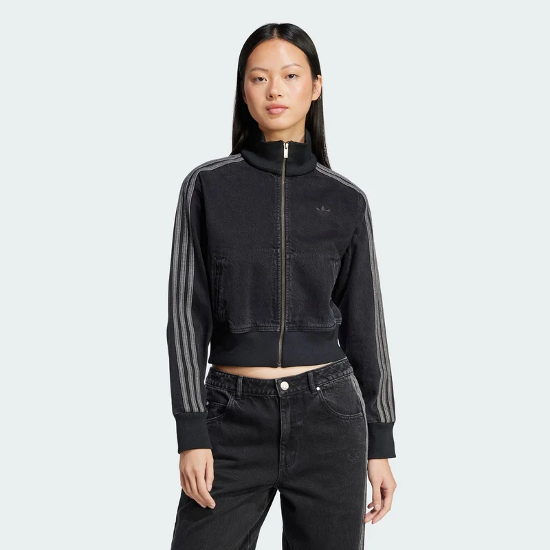 adidas Originals Womens Adicolor Denim Track Top