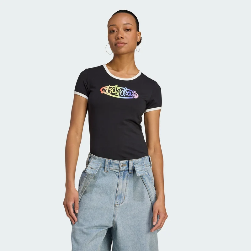 adidas Originals Womens x Jeremy Scott Graphic Slim Tee