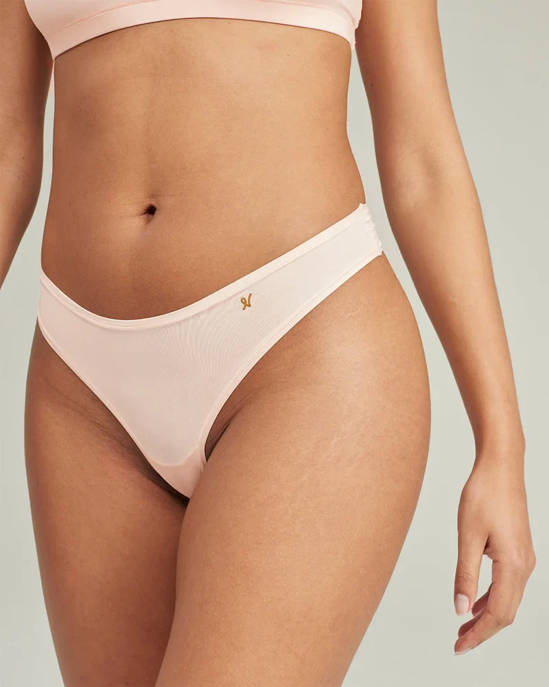 Nudea - Stretch-Tanga, Farbe: Blush Pink