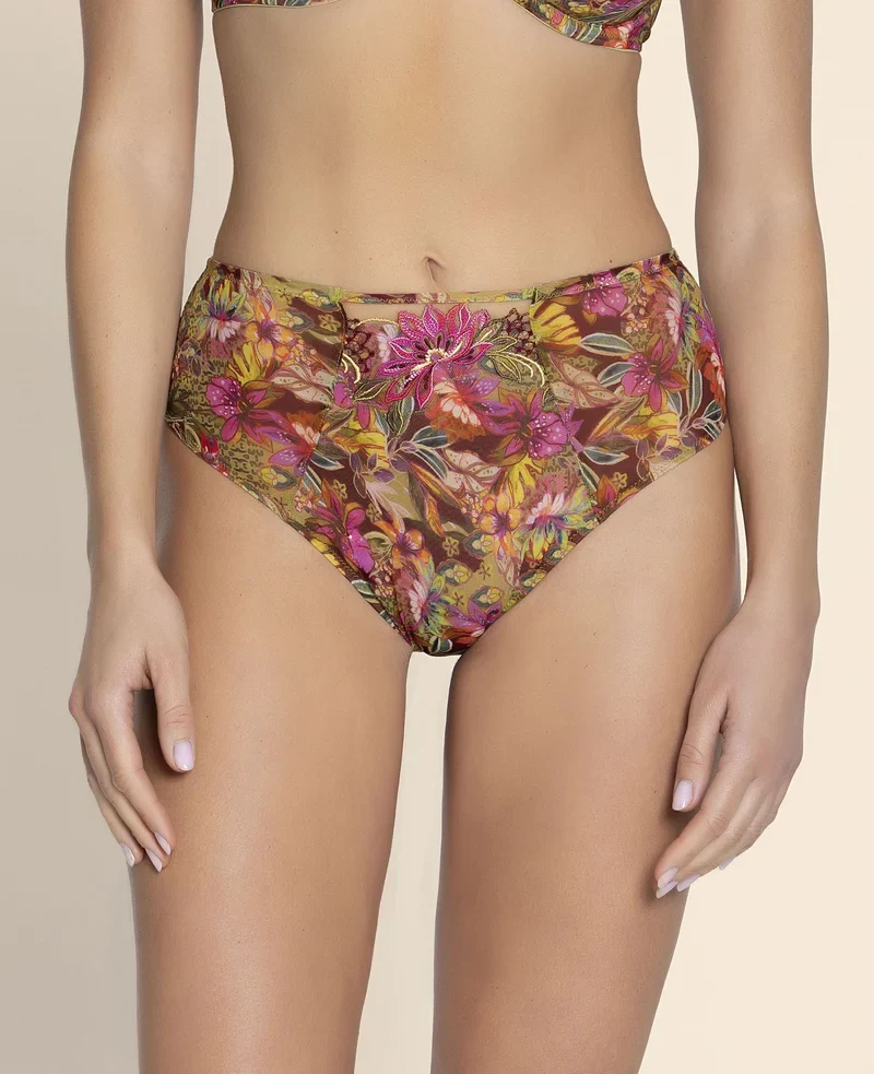 Lise Charmel - Danse Des Fleurs High Waist Slip Fushia Vert