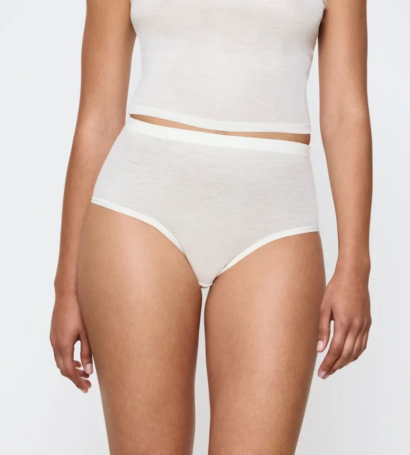 Triumph - Beauty Layers Maxi-Slip aus Wolle, Ecru-Weiß