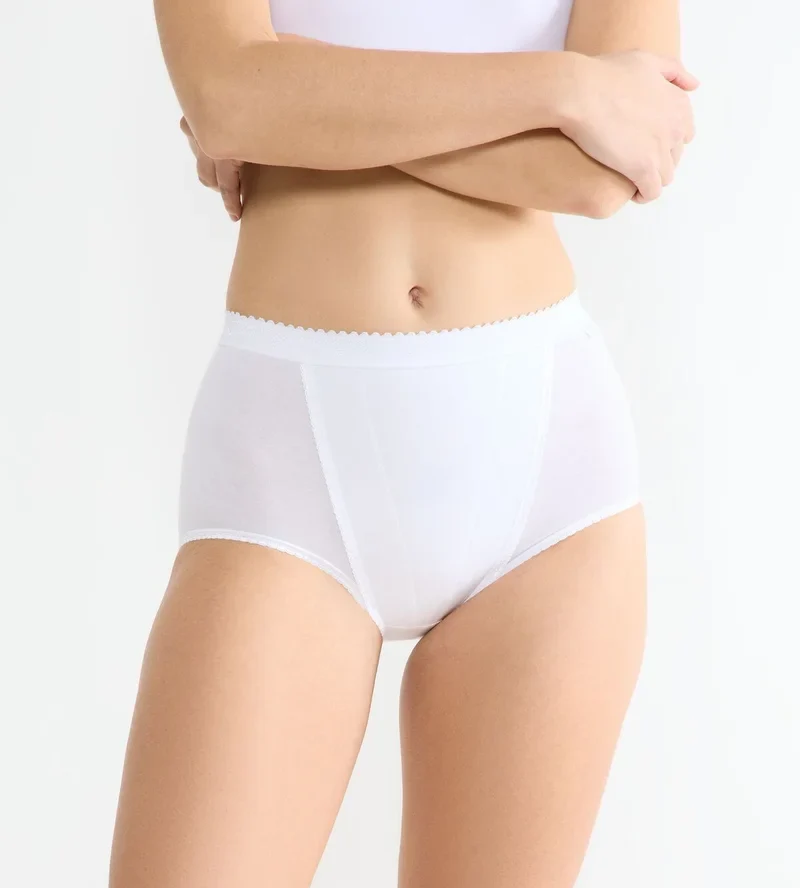 Sloggi - Shape-Slip mit hohem Bund, Weiß
