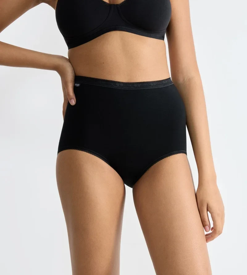 Sloggi - Basic Plus High Waist Slip Schwarz