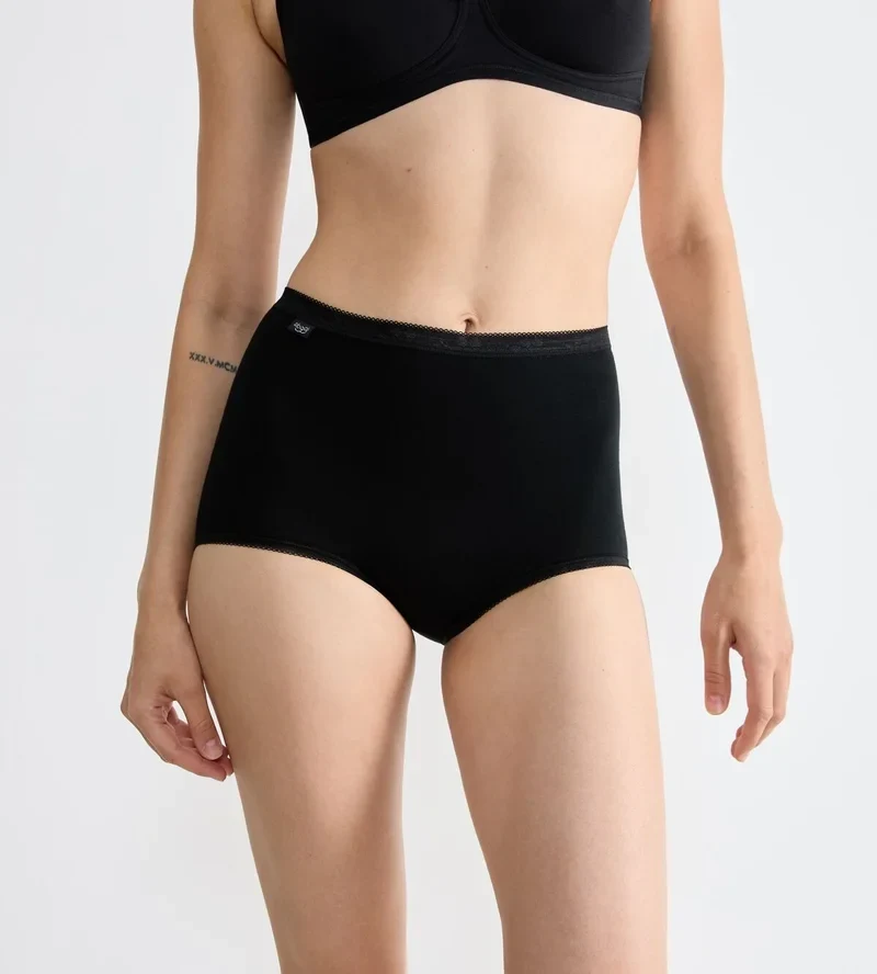 Sloggi - Basic Plus High Waist Slip Schwarz