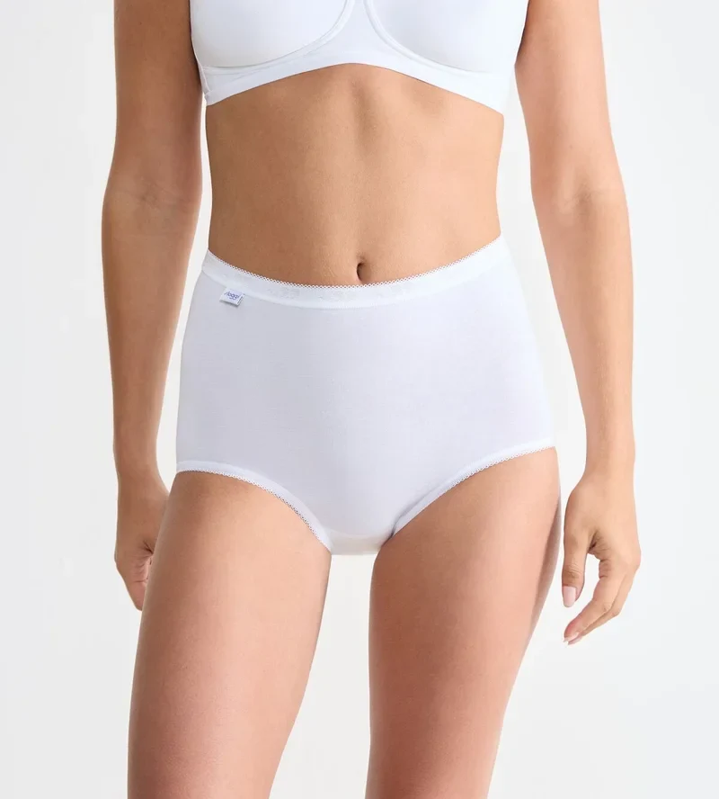 Sloggi - Basic Plus High Waist Maxi Brief Weiß