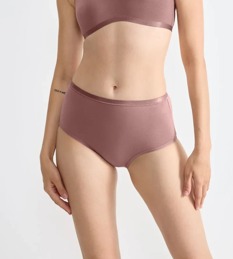 Sloggi - Go Daily Baumwoll-Slip mit hohem Bund Kakao