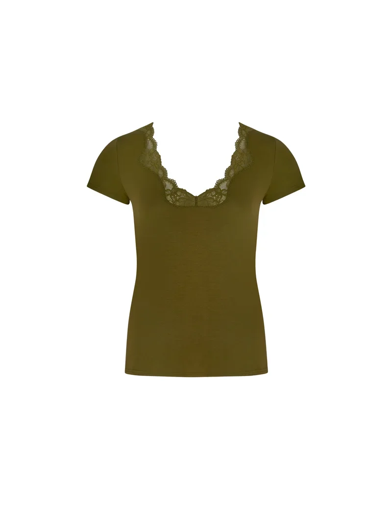 Antigel by Lise Charmel - Simply Perfect Kurzarm-Top Vert Mousse