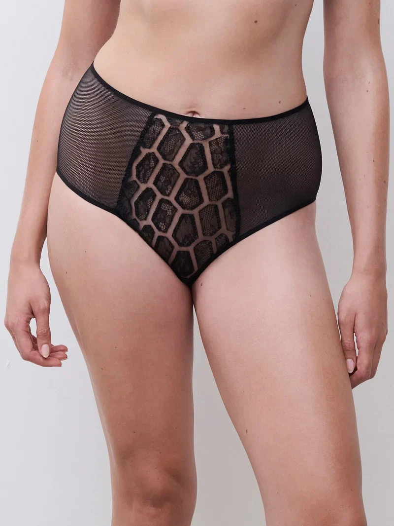 Chantelle - Reptilia High-Waist-Full-Slip Schwarz