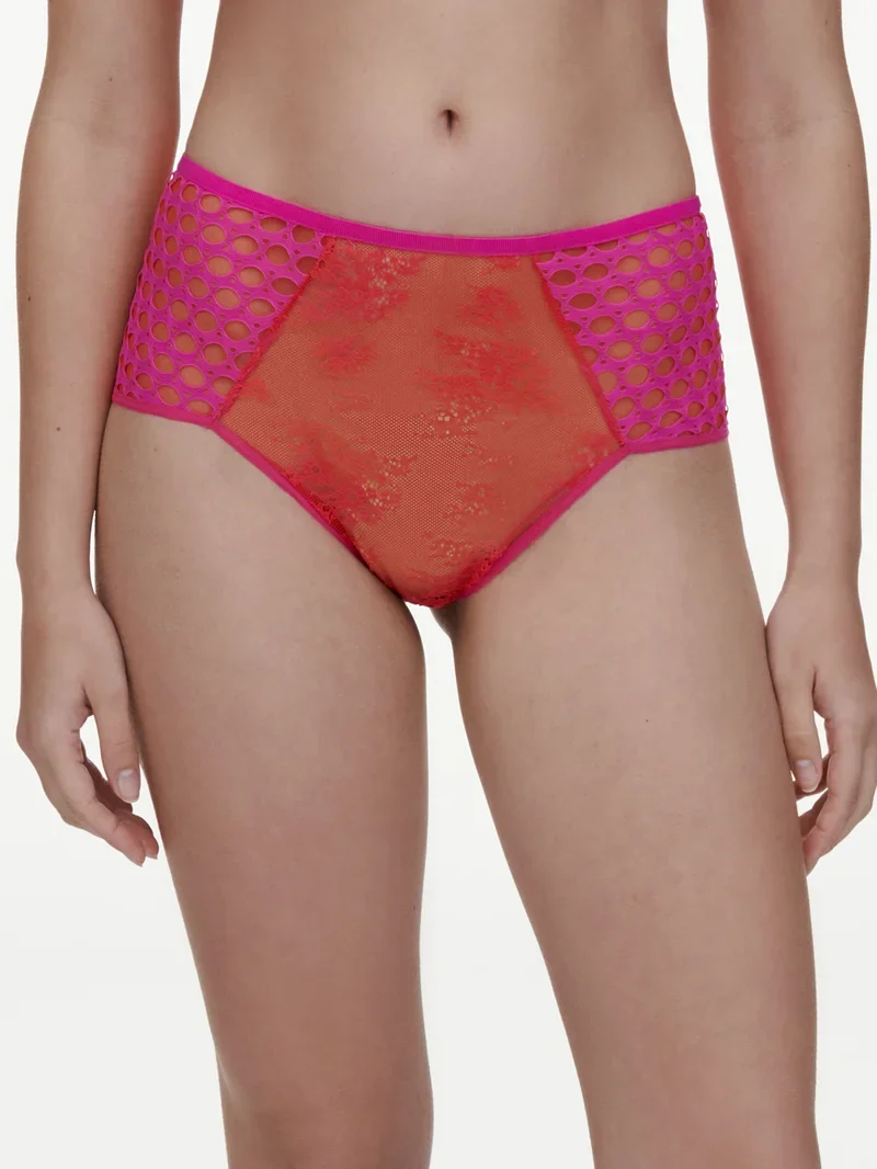 Chantelle - Poison High-Waist-Brief Flammenrot / Fuchsia-Lila