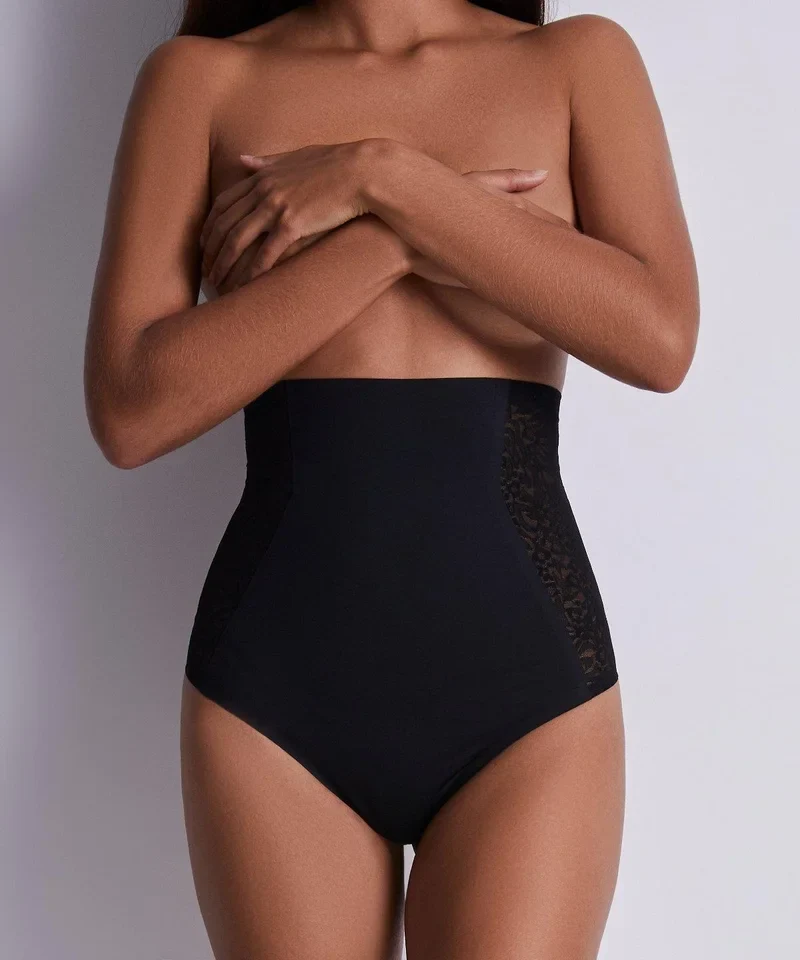 Aubade – Sculpt By Aubade Super Highwaist Slip Schwarzer Pfeffer