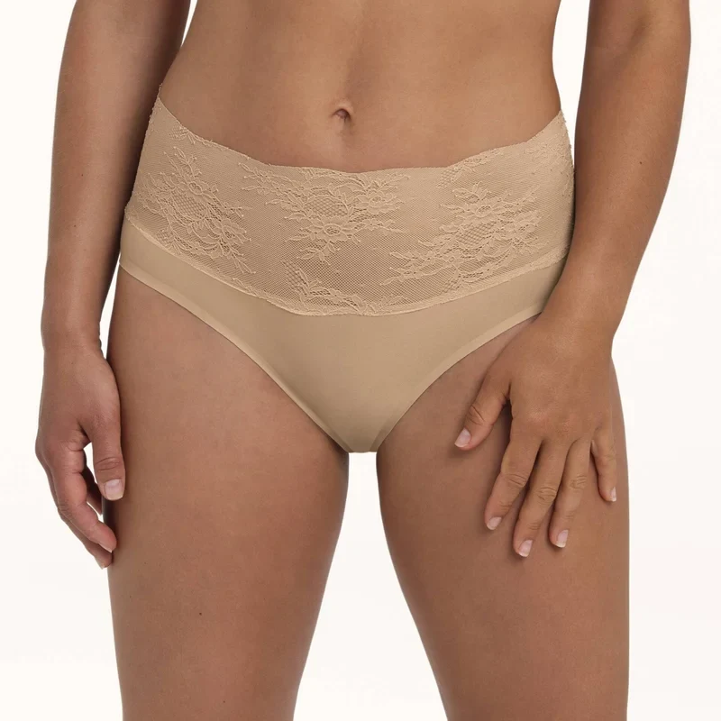 Anita - Essential Lace High Waist Brief Desert