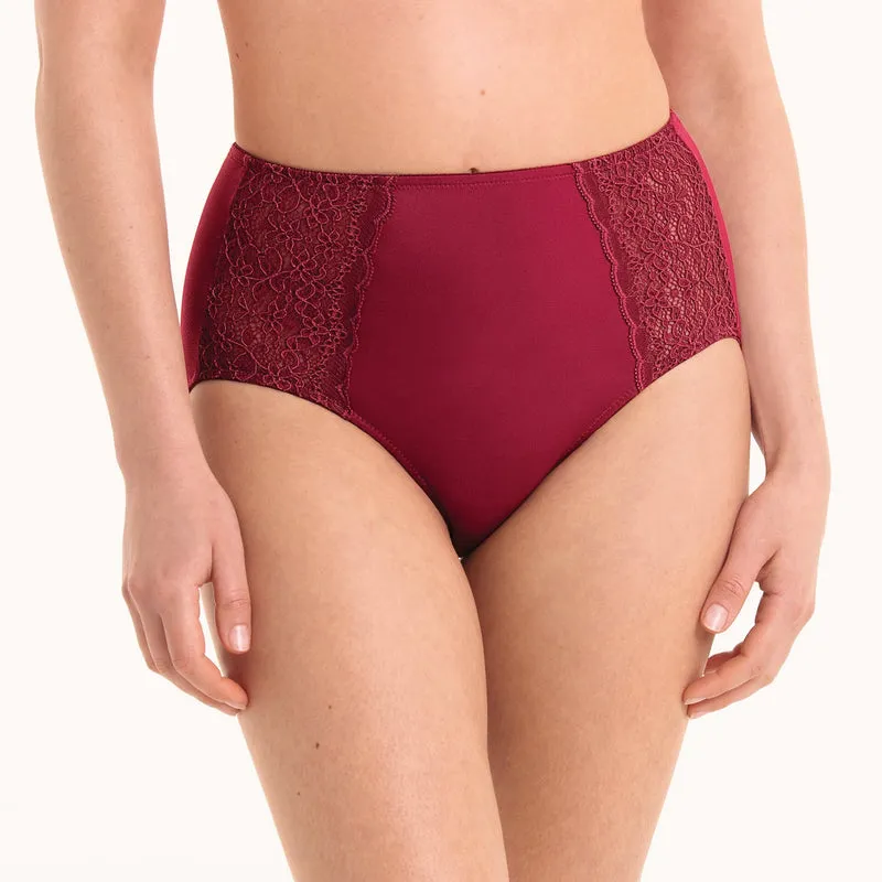 Anita - Havanna High Waist Slip+ Dunkelrot