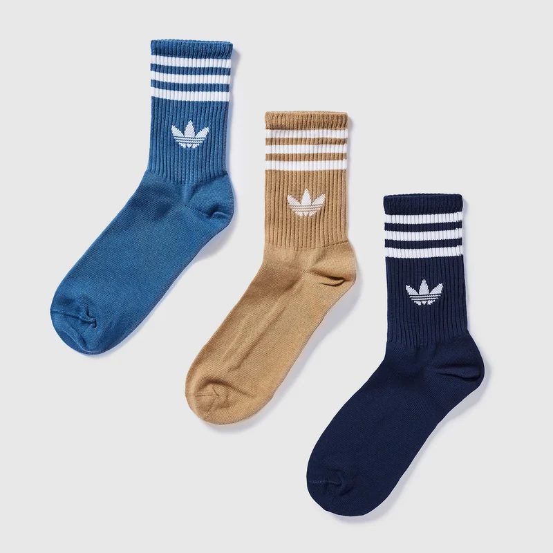 adidas Originals 3 Paar 3-Stripes Crew Socken