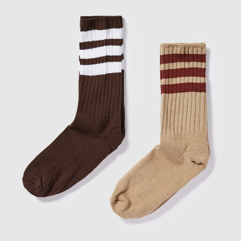 adidas Originals 2 Paar Ribbed Crew Socken