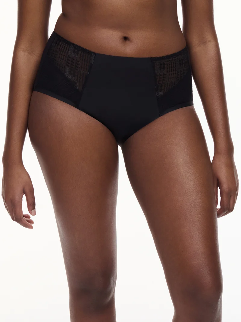 Chantelle - Intrigue High-Waist Support Full Brief Schwarz