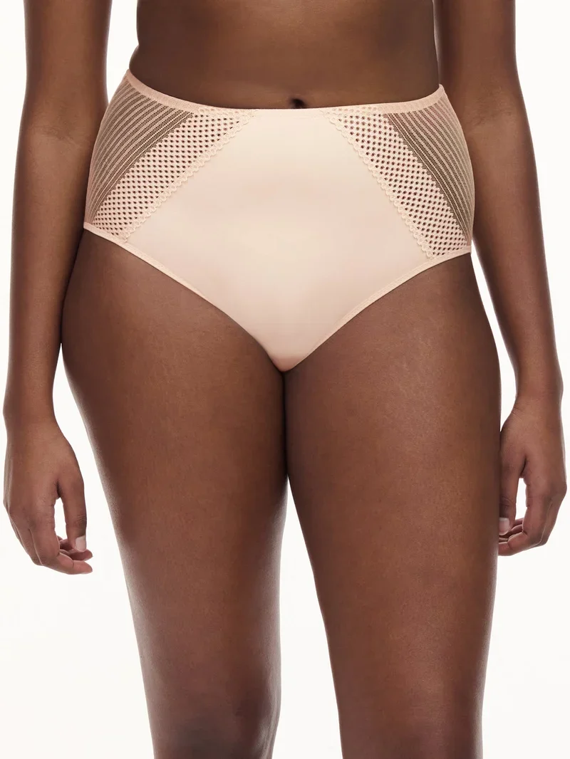 Chantelle - Play High-Waist-Brief in Goldbeige