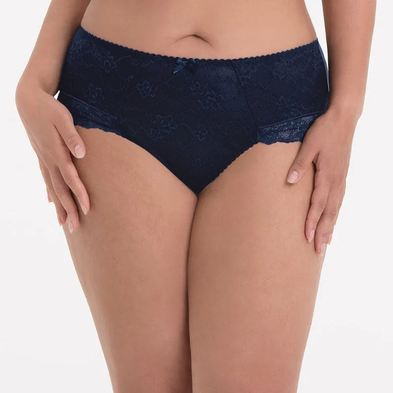 Rosa Faia - Bobette High Waist Slip Maritimes Blau