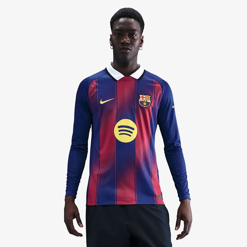 Nike FC Barcelona 25/26 Dri-FIT Stadium Langarm Heimtrikot