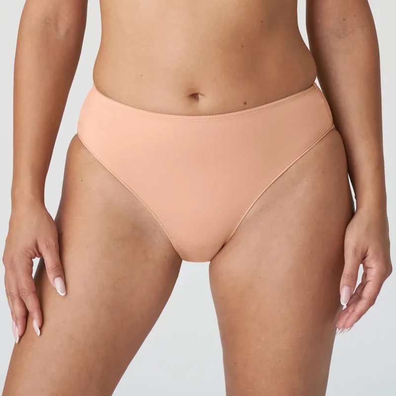 Primadonna - Satin-Slip in Hellbraun