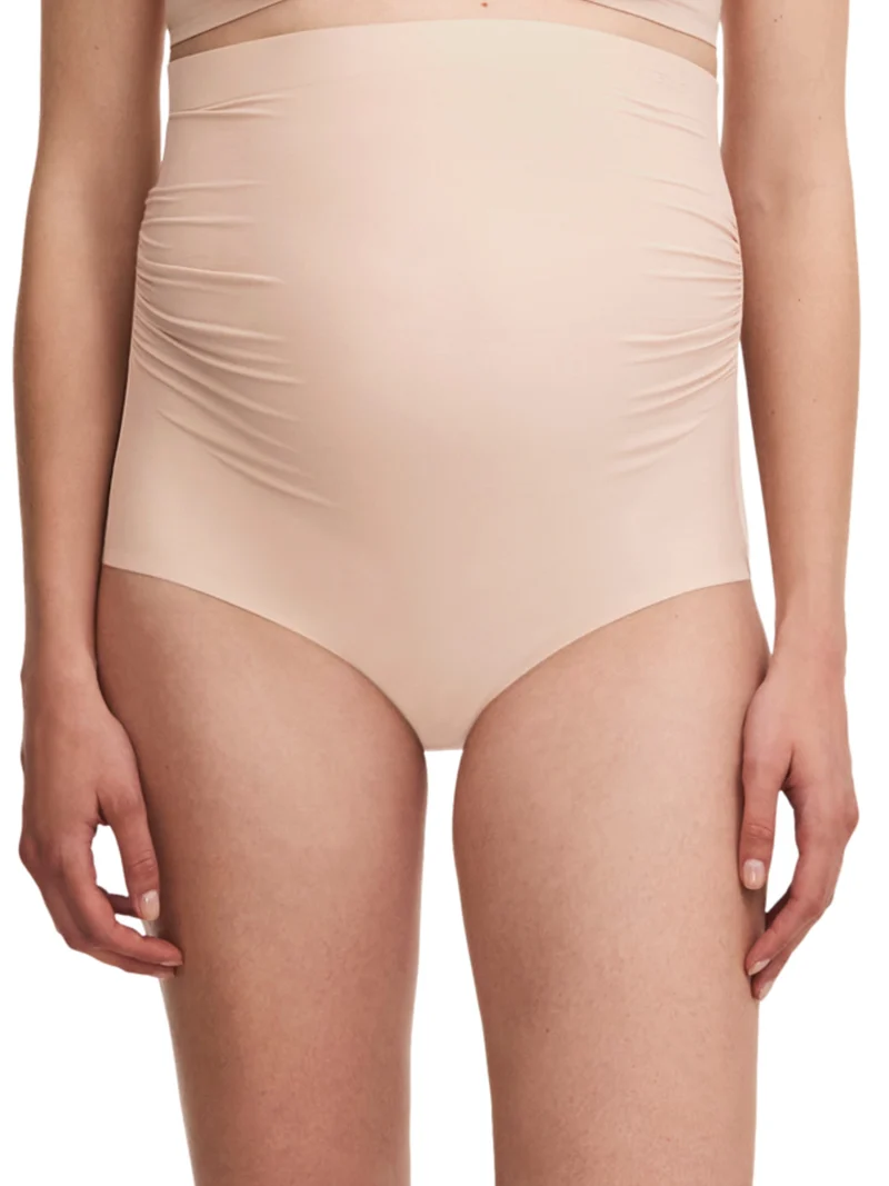 Chantelle - Pure Pregnant Umstands-Slip mit hoher Taille in Goldbeige