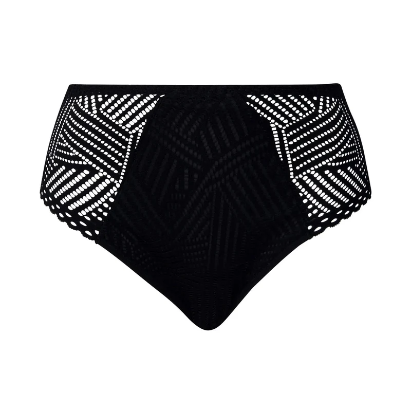 Antigel von Lise Charmel – Tressage Graphic High Waist Brief Tressage Noir