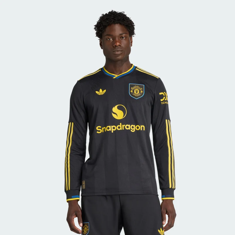 adidas Men Manchester United 25/26 Long Sleeve Third Authentic Jersey