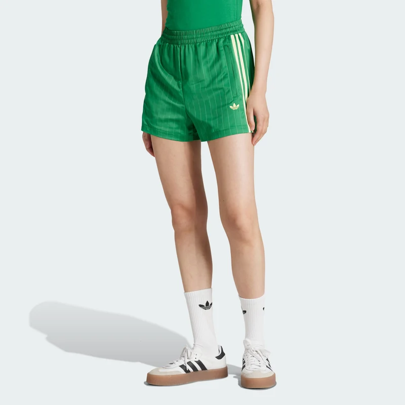 adidas Originals Damen Pin-stripe Satin Shorts