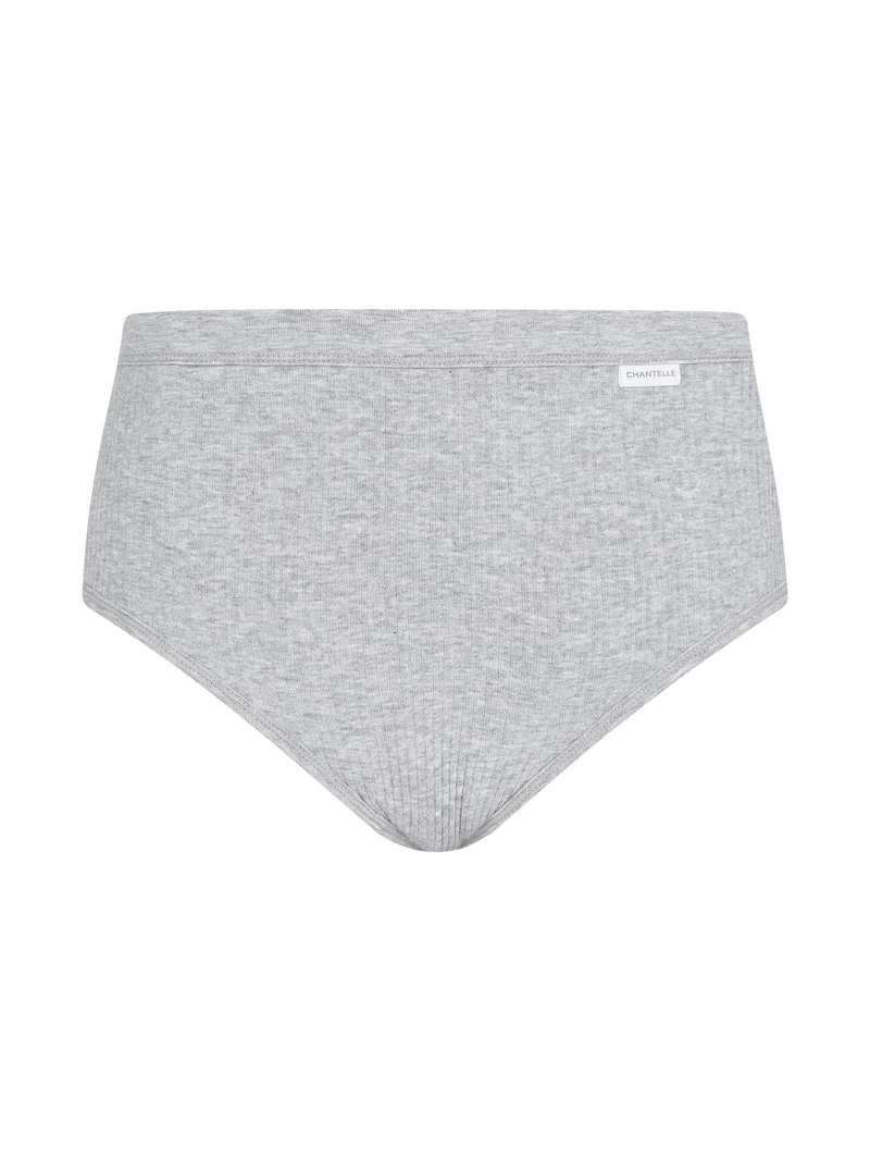 Chantelle – Baumwoll-Komfort-Slip mit hoher Taille, gemischtes Grau