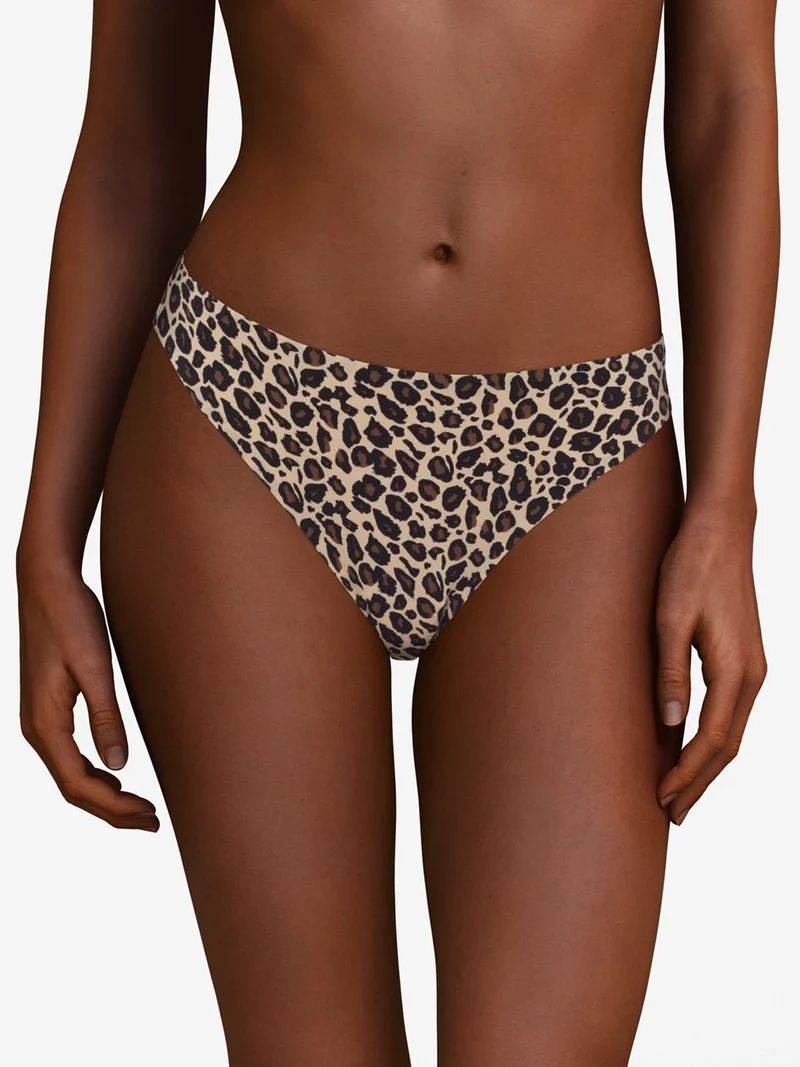 Chantelle – Softstretch-Tanga mit Leopardenmuster