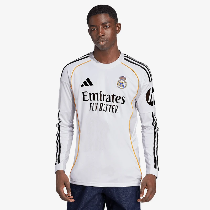 adidas Real Madrid 25/26 Langarm Heimtrikot