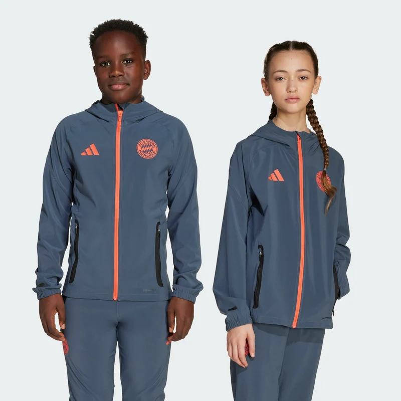 adidas Kids FC Bayern Tiro 25 Competition Vis Tech Travel Jacket