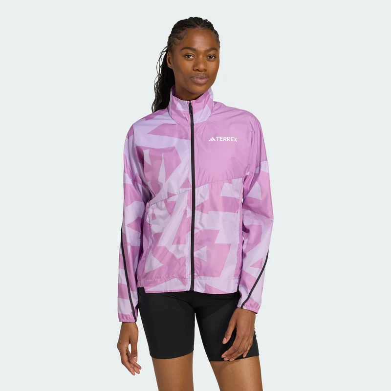 adidas Damen Terrex Multi Printed Wind Jacke