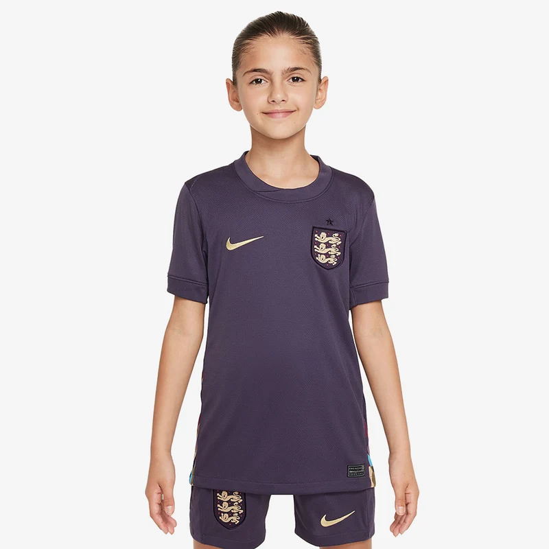 Nike England 2024 Kinder Dri-FIT Stadium Auswärtstrikot