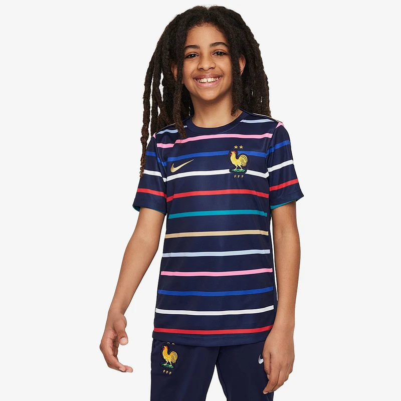 Nike Frankreich 2024 Kinder Dri-FIT Academy Pro Pre-Match Heimshirt