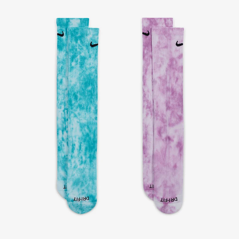 Nike Everyday Plus Cushioned Tie-Dye Crew Socken (2 Paare)