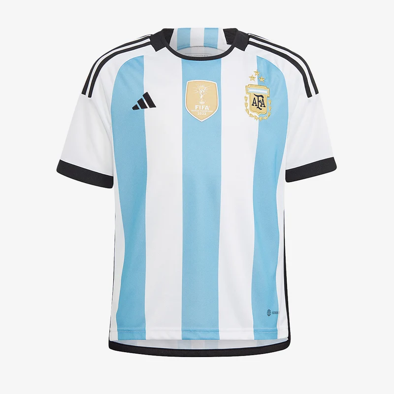adidas Argentina 2023 Youths 3 Star Home Shirt