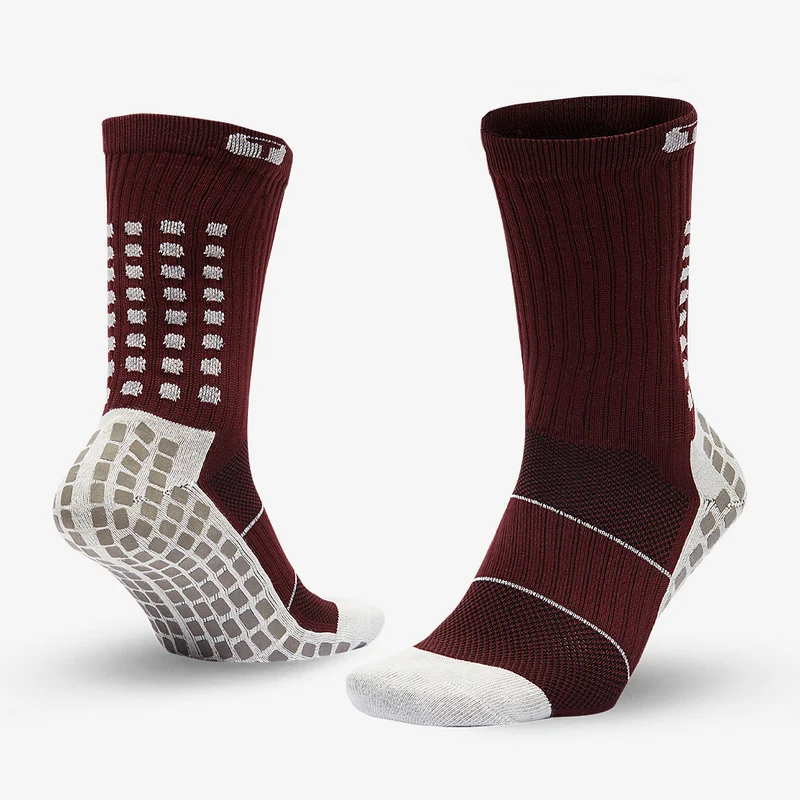 TRU Trusox Mid-Calf Thin Crew Socks 3.0 - Burgundy